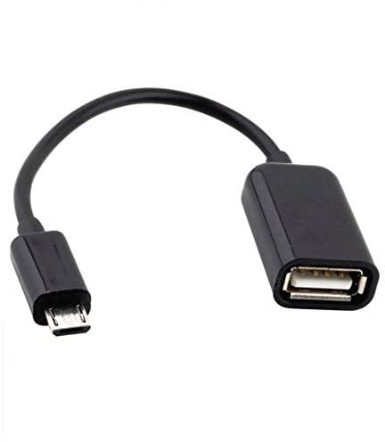 REALMAX® Universal Micro USB OTG Adapter Cable for Android Samsung HTC Nexus Hudl Sony Experia Nokia Mobile phone Tablet To Keyboard Mouse Memory Flash Stick External Hard Drive game controller card reader connection ( Black )