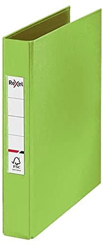 Rexel A5 Ring Binder, Green, 25 mm 2 O-Ring Diameter, Choices, 2115561