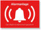 Alarmanlage Aufkleber Alarmgesichert Sticker Innen Außen UV-Schutz, Warnaufkleber Alarm Aussenklebend, Hinweis Alarmanlage, 15 Stück