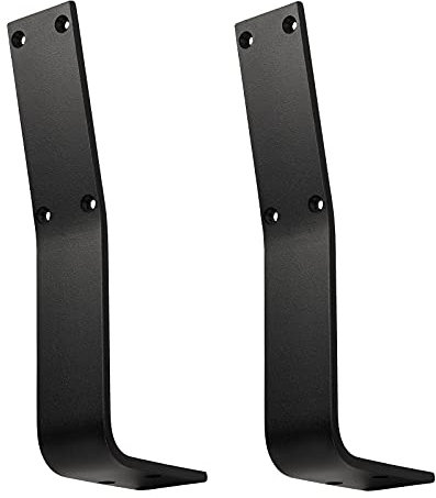 SOTECH 1 Paar Tischgestelle Bankgestelle Rückenlehnenhalterungen TAB Stahl schwarz matt Profil 60 x 8 mm Höhe: 323,5 Tiefe: 123 mm Rücklehne Rückenlehnen-Halterung