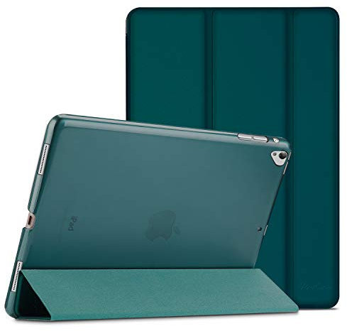 ProCase iPad Pro 12.9 Zoll 2017/2015 Hülle Cover (Alte Model, 1st und 2nd Gen.), Ultra Dünn Leicht Stand Schutzhülle Shell mit Translucent Frosted Rückhülle Schutzhülle –Emerald