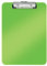 Leitz WOW A4 Klemmbrett, hochwertiges Klemmbrett aus Hartplastik, 80 Blatt Kapazität, Grün, 39710054
