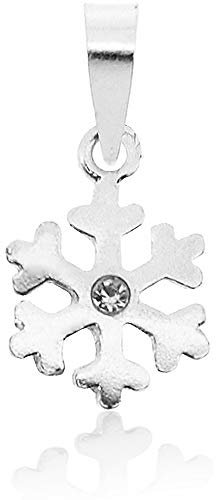 LUISIA® Kettenanhänger Schneeflocke mit Kristall von Swarovski® - 925 Sterling Silber - Kristall