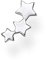 Thomas Sabo Einzel Ohrstecker Sterne silber 925 Sterling Silber H2142-001-21
