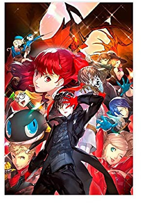 LFJT Persona 5 Royal Game Leinwand Poster Schlafzimmer Dekor Sport Landschaft Büro Zimmer Dekor Geschenk Rahmen: 30 x 45 cm