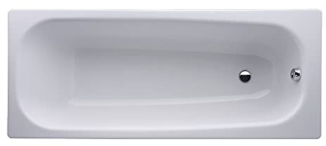 Auswahl-Stahl Emaile Badewanne•Classic Rechteck-Badewanne•140-170cmX70-75cm weiß Größe 160 x 70 cm (3,5mm) rechteckig