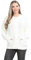 pretty attitude Women Winter Chunky Cable Knit Ladies Long Sleeve Aran Crew Neck Warm Cardigan (Cream Aran Bw, 10)