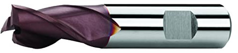 PTG 248440810600 PROFILINE HSS-Co PM Schaftfräser, DIN 844, Typ W, AlTin, 6.0mm Nenn Durchmesser, 6mm Schaft Durchmesser, 68mm Länge, 24mm Spannutlänge, 4 Zähne
