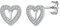 Suplight Silber 925 Buchstabe J Ohrringe - Glänzende Zirkonia Herz Medizinische Ohrschmuck für Kinder, Frauen, Herren, Damen - Geburtstag Geschenk