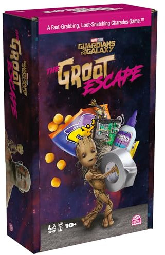 Spin Master Games Marvel Guardians of The Galaxy, The Groot Escape, Kartenspiele im Charades-Stil, Brettspiele für Erwachsene und Kinder ab 10 Jahren