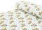 Baumwoll - Sweat Stoff Alpenfleece Waldtiere Hirsch beige - Meterware ab 25 cm x 150 cm - Stoff zum Nähen