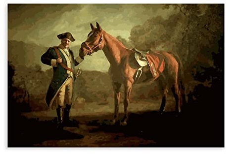 Tony Sopran Pferd Malerei Leinwand Poster Leinwand Poster Wandkunst Dekor Druck Bild Gemälde für Wohnzimmer Schlafzimmer Dekoration Rahmen Stil 30 x 45 cm