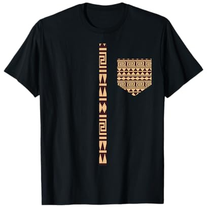 Afrikanischer Druck Dashiki Traditionelle afrikanische Kente Tuch Herren T-Shirt