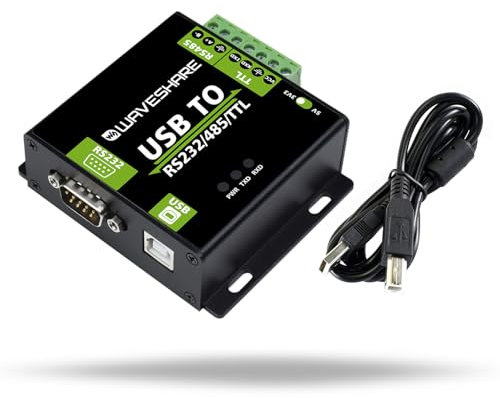LUCKFOX Industrial Digital Isolated USB Converter, Waveshare USB to RS232/485/TTL, High Speed & Stable Transmission, for Multiple Devices, Compatible with Mac/Linux/Android/Windows 11/10/8.1/8/7