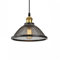 DKNHS Pendelleuchte Vintage Pendellampe E27 Retro Industrielle Hängeleuchte Esstischlampe Schwarz Hängelampe Höhenverstellbar Metall Lampenfassung für Wohnzimmer Schlafzimmer Küchen Büro (Ø25cm)