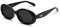SOJOS Sonnenbrille Damen Herren Polarisiert Retro Oval Schmal Kleine 90er Jahre Vintage Kleines Gesicht UV400 Schutz Sonnenbrillen SJ2286