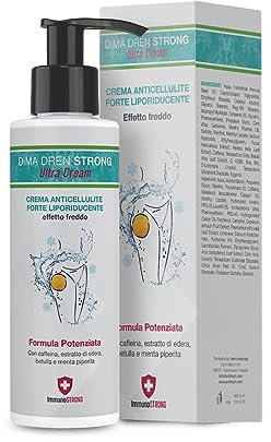 DIMA DRENA STRONG - Crema anticellulite forte Crema corpo con Bromelina Drenante e Rassodante Cosce Glutei e Pancia, Formula bioattiva iperpenetrante – ImmunoSTRONG