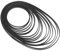 Gereiny Ersetzter Plattenspieler-Riemen, Gummi-Flachantriebsriemen für Plattenspieler, Walkman, DVD-Repeater, 4 mm breit, Ersatz