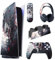 PlayVital Skin Kompatibel mit ps5 Konsole Digital Edition,Aufkleber Vinyl-Skin Schutzfolie Stickers für PS5 Konsole,Controller,Ladestation,Headset,Medienfernbedienung-Killing Clown