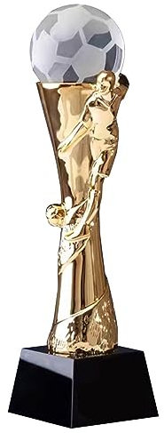 Pokale, Medaillen Auszeichnungen Goldene Trophäe des Fußballsportereignisses Fußballspiel MVP Vergibt Meisterschaftstrophäe Fußball-Leichtathletik-Trophäe Preis Für Die Beste Mannschaft