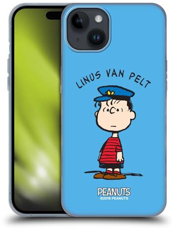 Head Case Designs Offizielle Peanuts Linus Van Pelt Persöhnlichkeiten Soft Gel Handyhülle Hülle kompatibel mit Apple iPhone 15 Plus