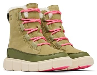 Sorel Explorer III Wasserdichte Unisex Schnürstiefel für Kinder, 33 EU