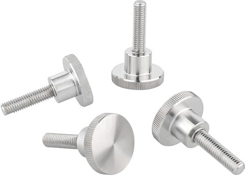 Ottertools - Rändelschraube DIN 464 | Gewinde: M3x8 mm | Edelstahl | 4 Stück