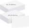 winbest 130 Blätter Blanko Karten 300g/m², Weiß, Blankokarten, A6/A8, Moderationskarten, Visitenkarten, Flashcards