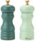 BF BILL.F SINCE 1983 Lot de 2 moulins à poivre et sel en bois rechargeables 12,7 cm avec rotor réglable en céramique Vert