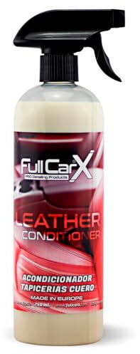 FULLCARX Leather Conditioner 750ml Acondicionador Hidratante de Cuero Coche, Tratamiento Tapicería Asientos Cuero y Piel Nutriente Restaura Elasticidad Original Producto Limpieza Detailing Profesional