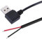 Yjcnelcr Charging Cord Extension Wire Power Supply Cable 2 Pin Bare Wire 22AWG USB Male USB Open End Cable For LED Light Fan