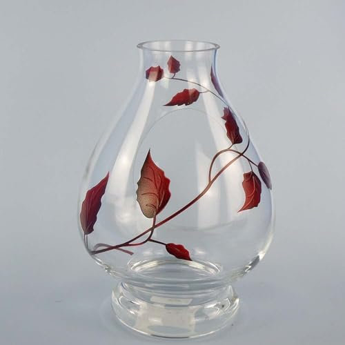 Nobile Glassware Ruby Leaf Storm Lamp - 25cm 4700