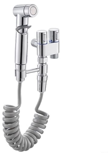 1-in-2-Out Dual Control Valve Toilet Companion Spray, Hand Held Bidet Sprayer For Toilet, Precision Pressure Control Jet Spray, Toilet Water Sprayer Set (Galvanisierung)