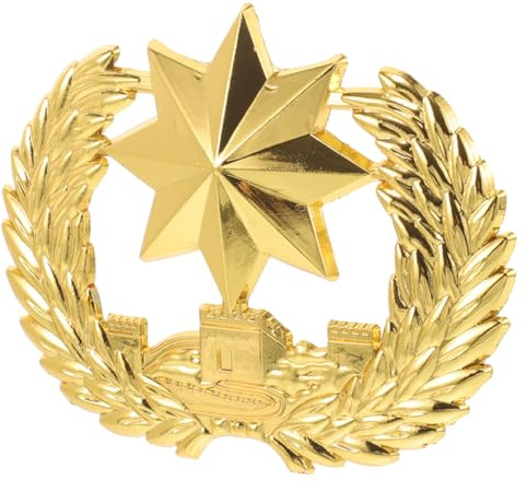 PACKOVE Sicherheitshutabzeichen bastelzeug Badges pins DIY Abzeichen für Sicherheitsmützen Metallabzeichen Sicherheitsmützenabzeichen Brustnadeln aus Zinklegierung DIY-Pins Golden
