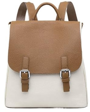 OLSKFUH Damen Casual Daypack Mode Rucksäcke Echtes Leder Handtaschen Reisetaschen Business Aktentaschen Laptop Taschen,