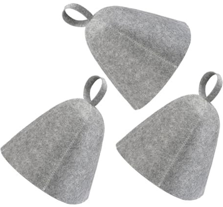Beavorty 3stücke Filz Saunahut Für Damen Und Herren Wiederverwendbares Sauna Zubehör Leicht Und Bequem Wasserabsorbierend Für Spa Und Bad