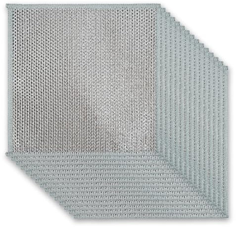 Nosuva®️Pack de 15 Paños de Alambre Multiusos para Limpieza | Estropajos Cocina de Aluminio | Paños de Cocina Metálicos Doble Capa | Trapos de Limpieza Resistentes para Ollas, Sartenes y Superficies