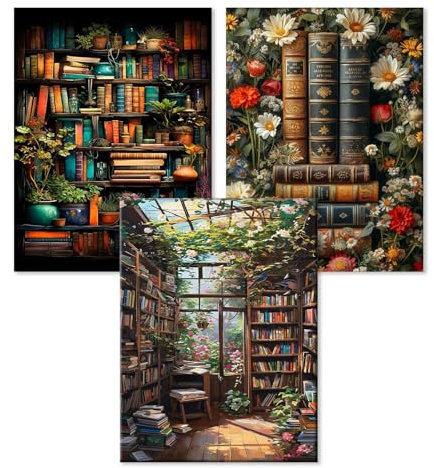 WEMEON 3 Pièces Peinture Numero Adulte - DIY Livre Peinture par Numero Adultes, Inclure Acrylique et pinceau, Loisirs Activités D'art Artisanales Kit Paint by Numbers.(30x40cm sans Cadre)