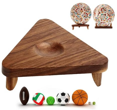 Generisch Ball Halterung - Wooden Basketball Halter | Ball Storage Display | Display Ständer Für Basketball |Multifunctional Stand Holder, Wooden Stand for Football