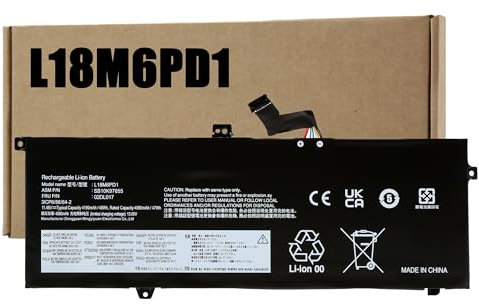 BLESYS L18M6PD1 L18C6PD1 Batterie pour Lenovo ThinkPad X390 X395 PC Portable pour Lenovo X13 Gen 1 (20UF/20UG) 11,46V 48Wh L18D6PD1 L18M6PD2