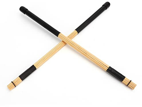 Bambus -Drum Stick Rods Hervorragende Performance Langes Dienstleben für Jazzband Black 2 Paare für Schlagzeuger