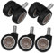 OSALADI 5pcs Silent Chair Casters Replacement Wheels for Office Gaming Chairs Mute Design Easy Installation Smooth Rolling Hard Floors Carpet Modern Aesthetic for Home Office Use