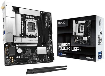 Asrock B860m Rock Wifi Intel B860 Lga 1851 [socket V1] Micro Atx (b860m Rock Wifi)
