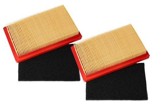 vhbw 4x Filter (2x Vorfilter, 2x Luftfilter) kompatibel mit MTD Smart 46 SPOE, 46 SPO, M56 Rasenmäher - 14,5x 8,5 x 2,8 cm