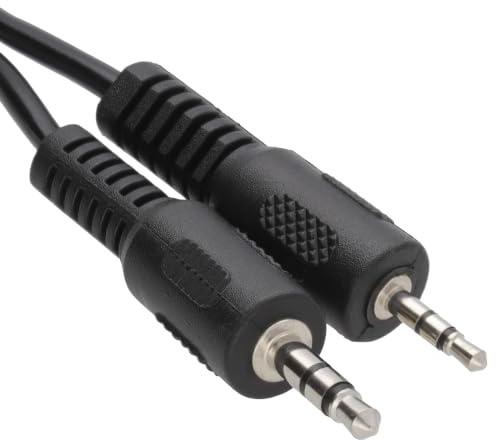 kenable 3.5mm Stereo Jack to 2.5mm Jack Audio Cable Adapter Lead for MP3 MP4 Players Car AUX Headphones 1.5m Black