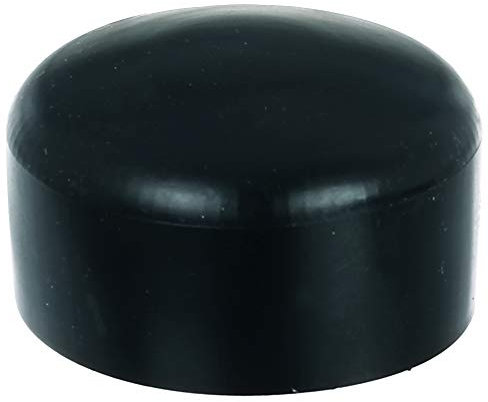 Alberts 831974 Pfostenkappe für runde Metallpfosten | Kunststoff, schwarz | für Pfosten-Ø 60 mm | 10er Set