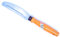 ETAU Thai Mango Peeler, Stainless Steel Blade, Orange Plastic Handle