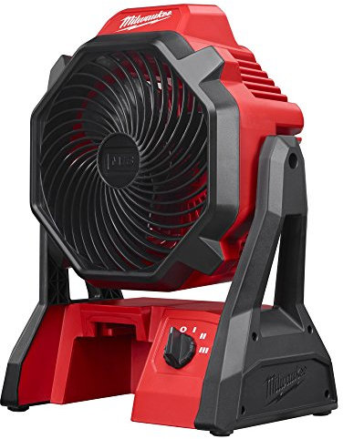 Milwaukee M18 JOBSITE Fan, 0 W, Black|red and Black|red
