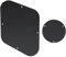 Musiclily LP Control Back Plate and Rear Toggle Switch Cover Set for USA Les Paul Electric Guitar, 1Ply Matte Black