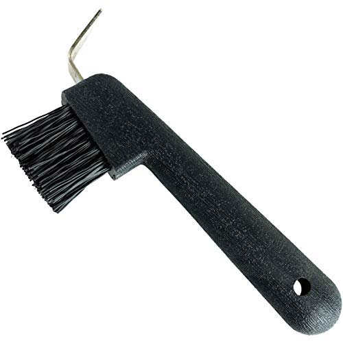 HORZE Hufkratzer mit Bürste, Schwarz,